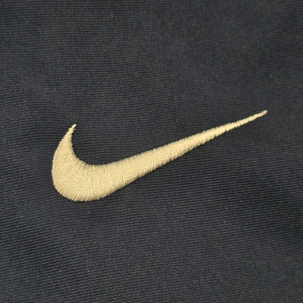 Nike Windbreaker Jacket Mens XL Navy Blue Full Zip Mesh Lined Vented 90s Vintage